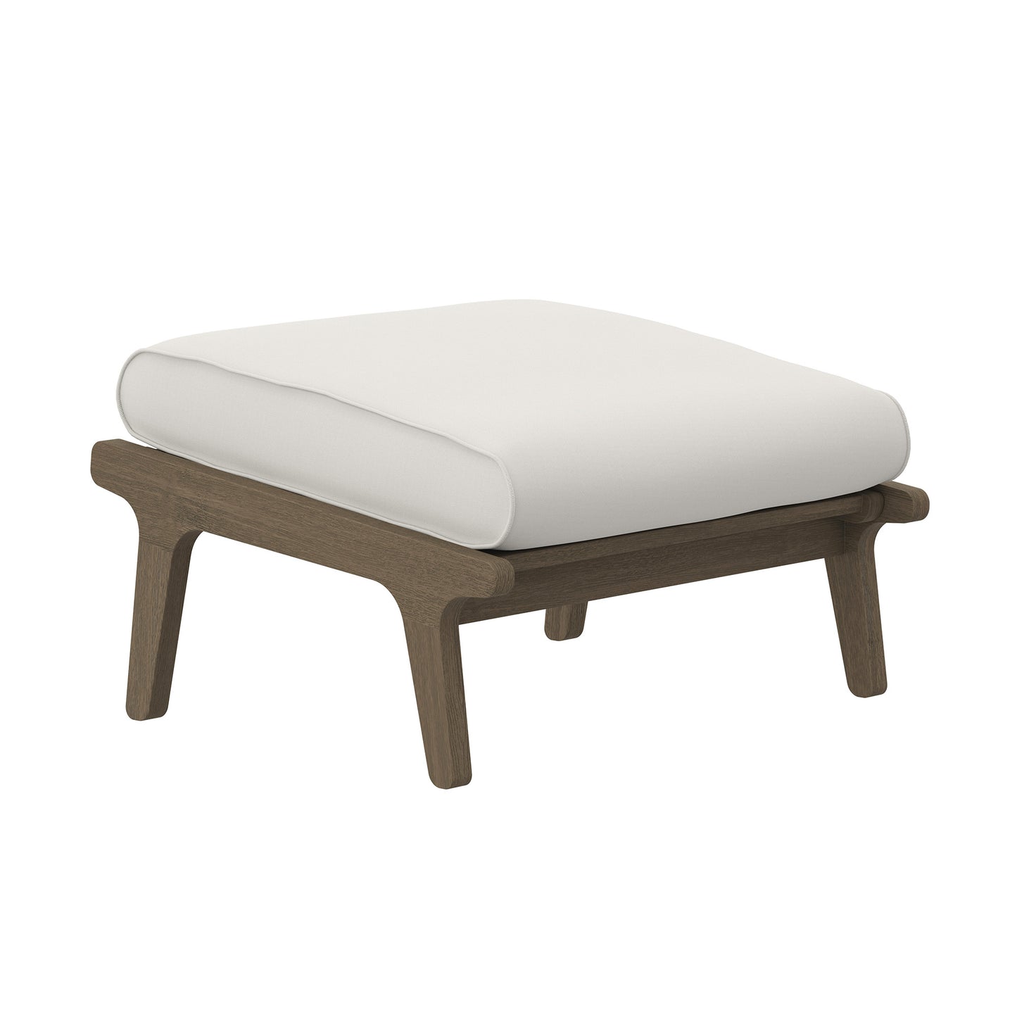 Saratoga Outdoor Patio Teak Ottoman by Modway EEI-7250 FredCo