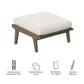 Saratoga Outdoor Patio Teak Ottoman by Modway EEI-7250 FredCo