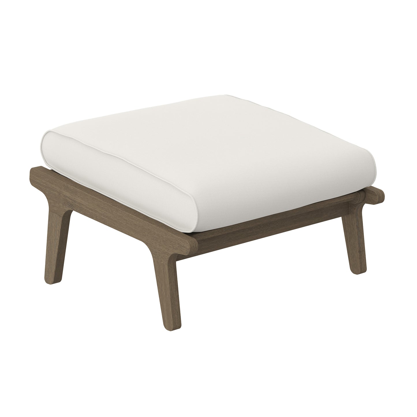 Saratoga Outdoor Patio Teak Ottoman by Modway EEI-7250 FredCo
