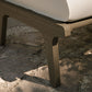 Saratoga Outdoor Patio Teak Ottoman by Modway EEI-7250 FredCo