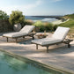 Saratoga Outdoor Patio Teak Wood 3-Piece Chaise Lounge Furniture Set by Modway EEI-7269 FredCo