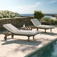 Saratoga Outdoor Patio Teak Wood 3-Piece Chaise Lounge Furniture Set by Modway EEI-7269 FredCo