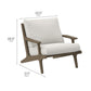 Saratoga Outdoor Patio Teak Wood Chair and Ottoman Set by Modway EEI-7268 FredCo
