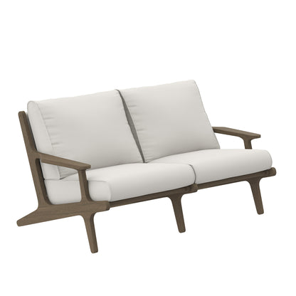 Saratoga Outdoor Patio Teak Wood Loveseat by Modway EEI-7247 FredCo