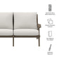 Saratoga Outdoor Patio Teak Wood Loveseat by Modway EEI-7247 FredCo