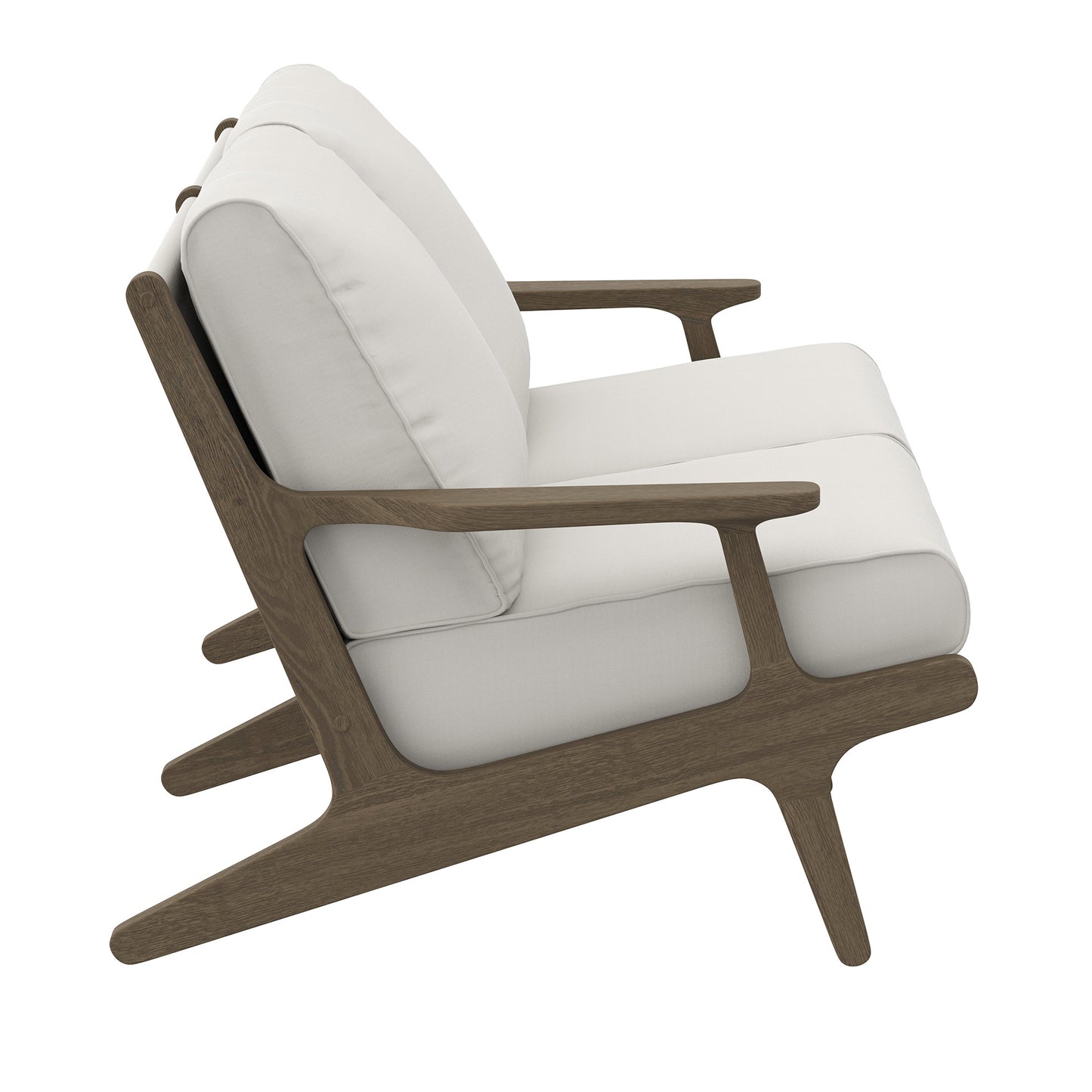 Saratoga Outdoor Patio Teak Wood Loveseat by Modway EEI-7247 FredCo
