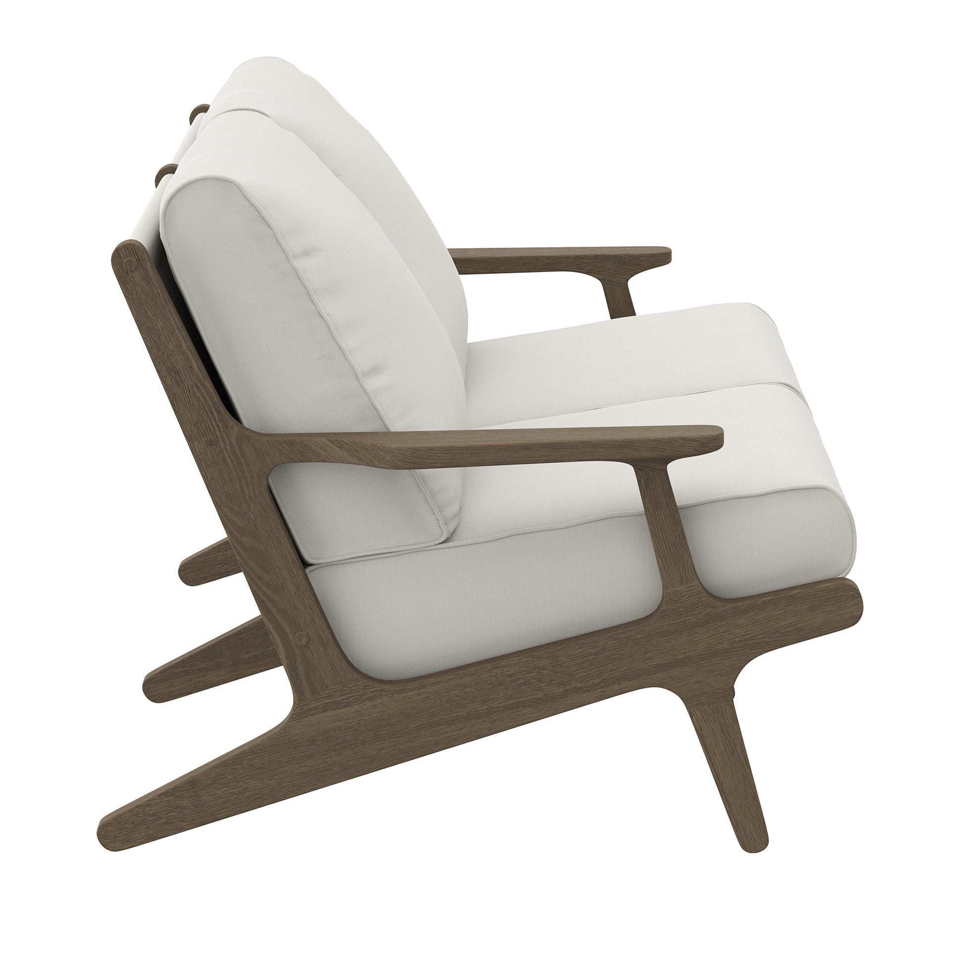 Saratoga Outdoor Patio Teak Wood Loveseat by Modway EEI-7247 FredCo
