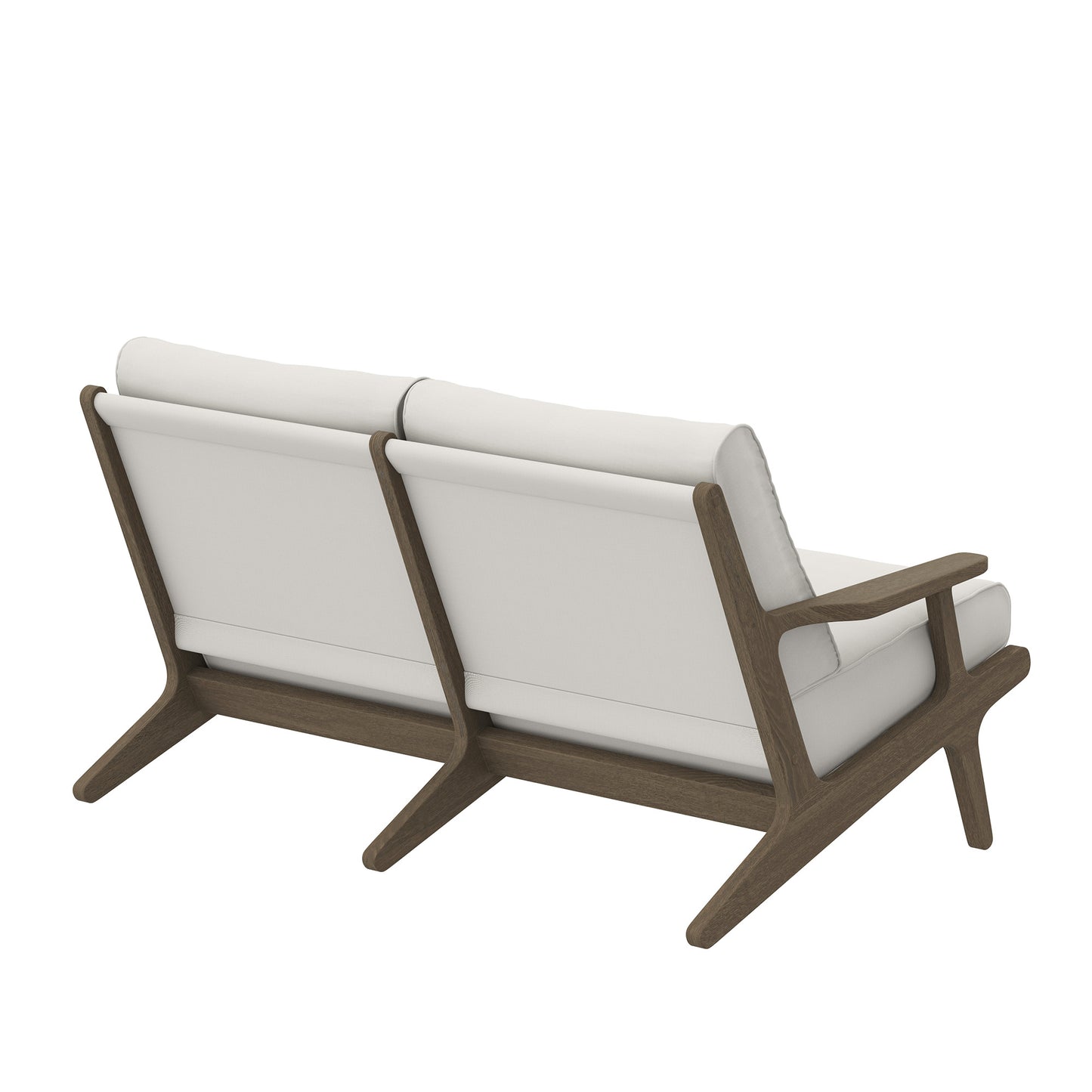 Saratoga Outdoor Patio Teak Wood Loveseat by Modway EEI-7247 FredCo