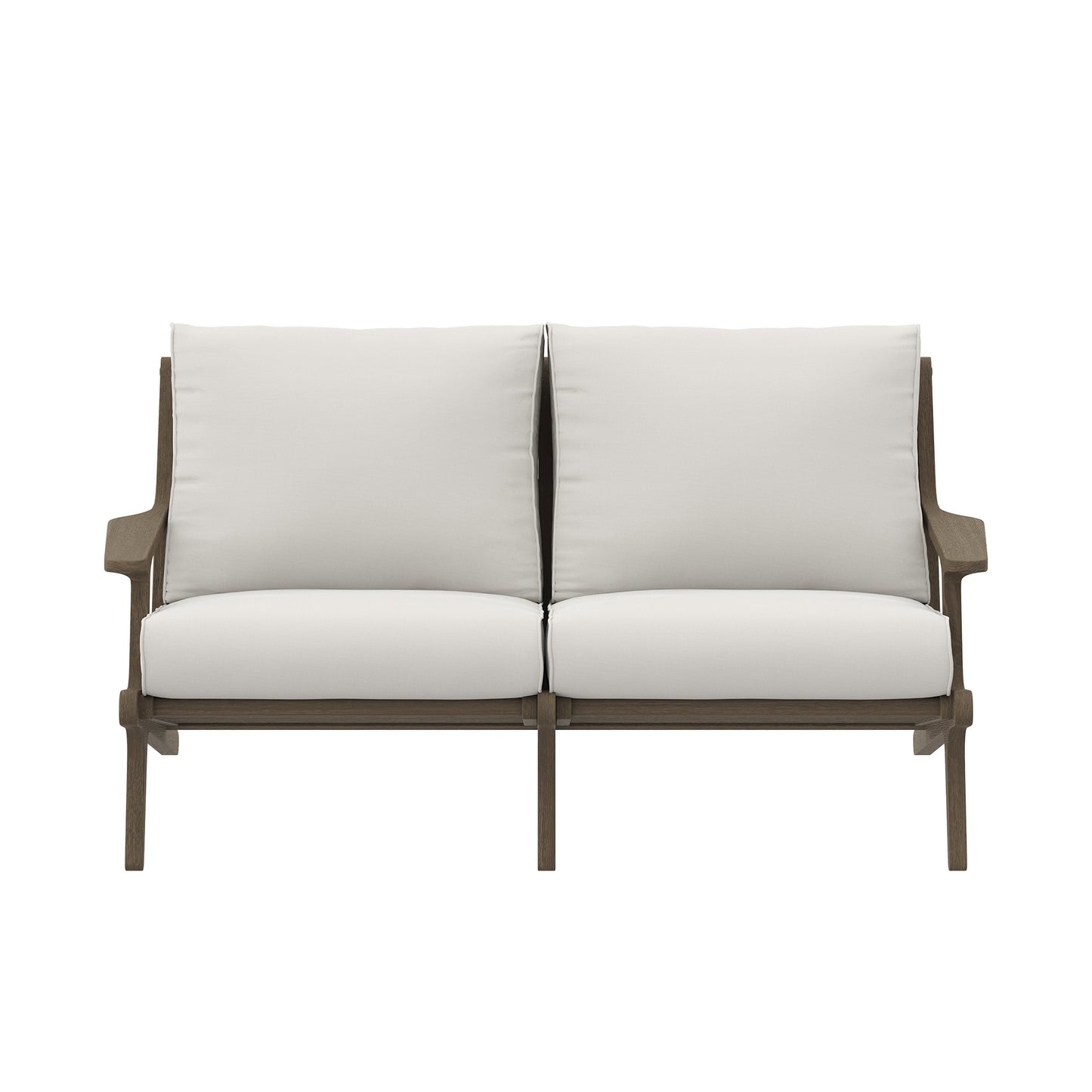 Saratoga Outdoor Patio Teak Wood Loveseat by Modway EEI-7247 FredCo