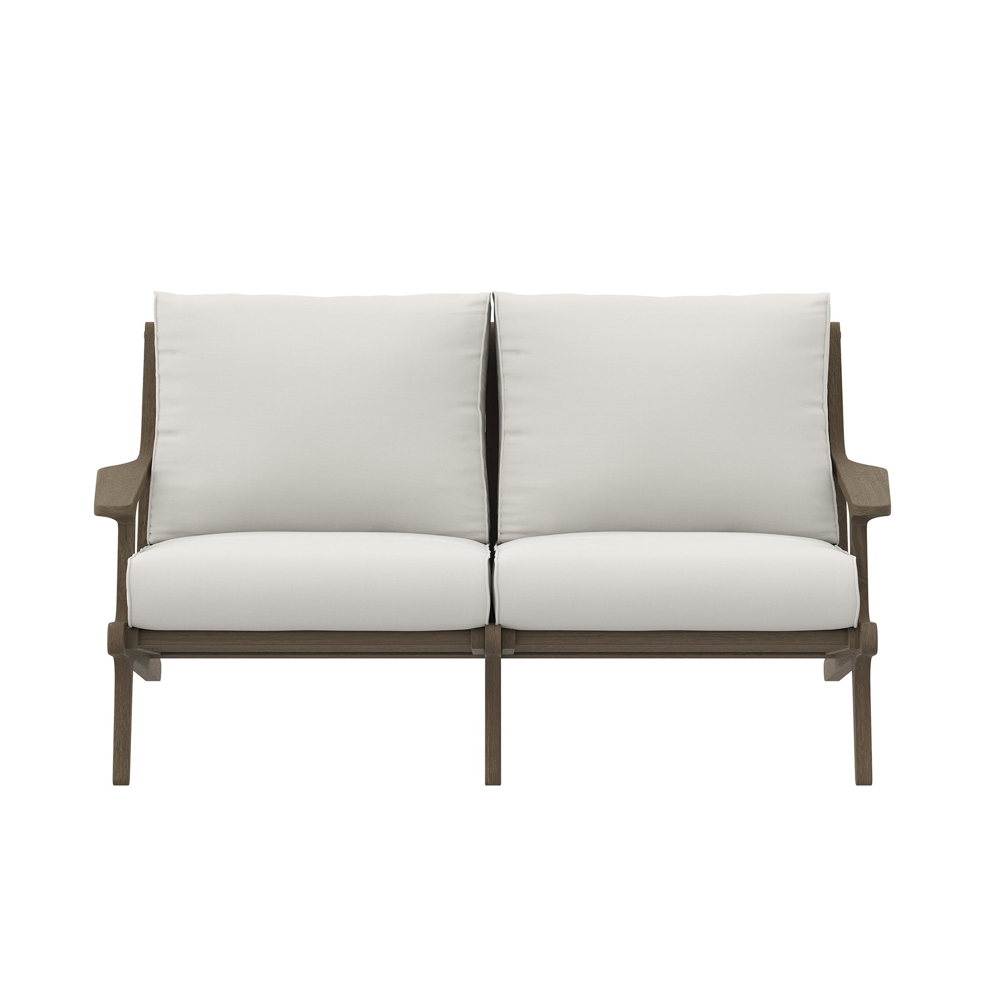 Saratoga Outdoor Patio Teak Wood Loveseat by Modway EEI-7247 FredCo