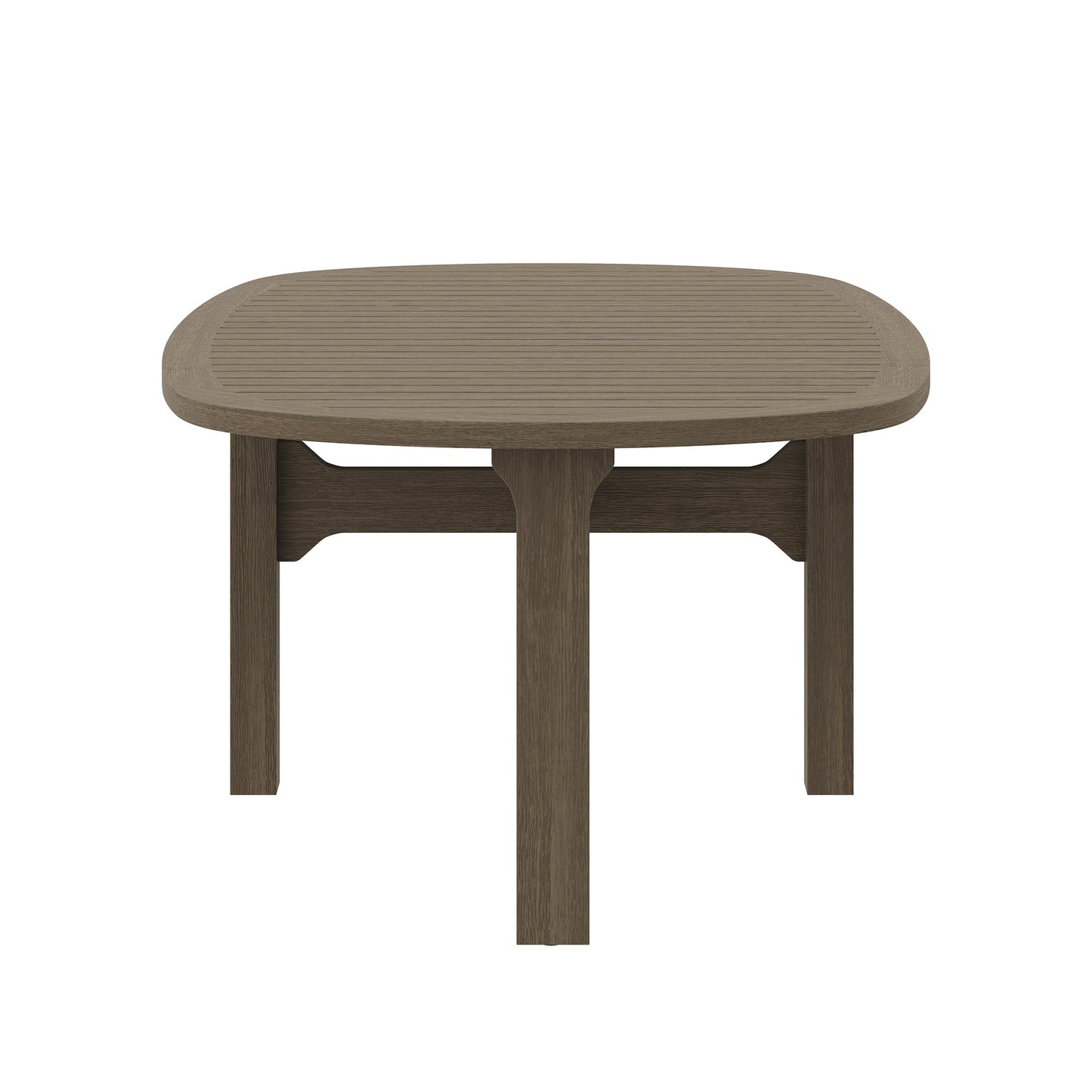 Saratoga Oval Outdoor Patio Teak Wood Coffee Table by Modway EEI-7246 FredCo