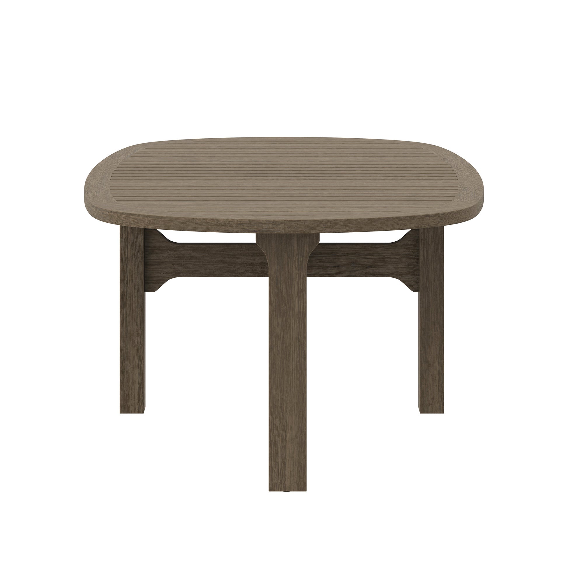 Saratoga Oval Outdoor Patio Teak Wood Coffee Table by Modway EEI-7246 FredCo
