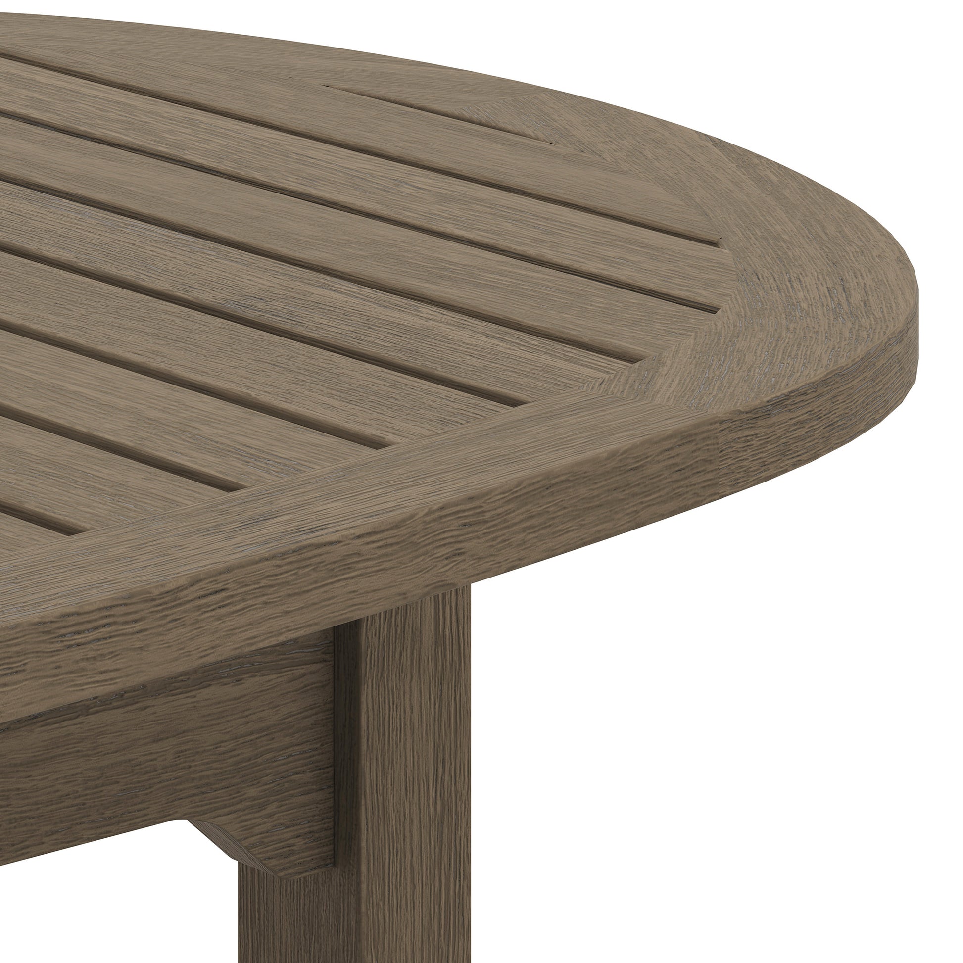Saratoga Oval Outdoor Patio Teak Wood Coffee Table by Modway EEI-7246 FredCo