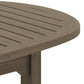 Saratoga Oval Outdoor Patio Teak Wood Coffee Table by Modway EEI-7246 FredCo