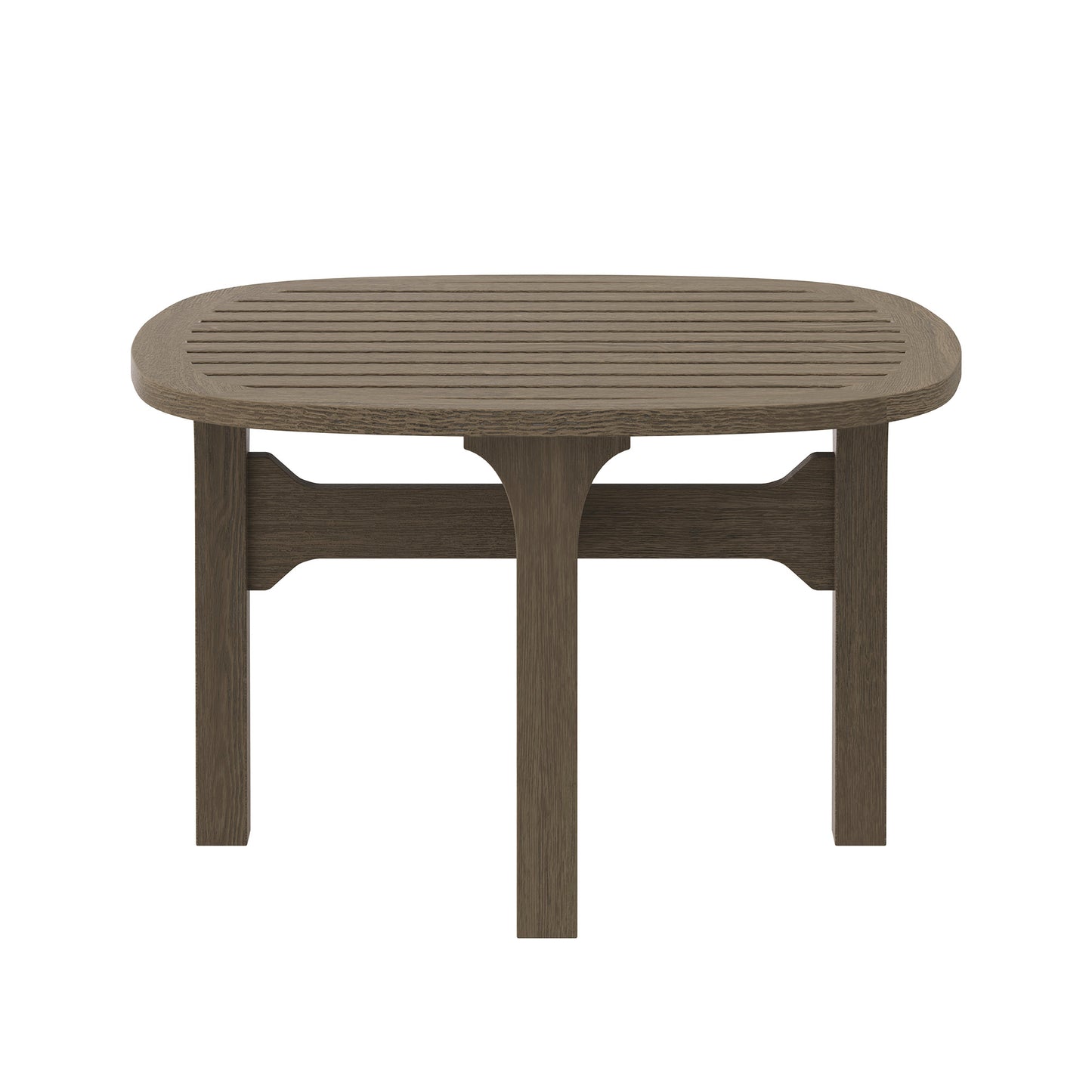 Saratoga Square Outdoor Patio Teak Wood Side Table by Modway EEI-7263 FredCo