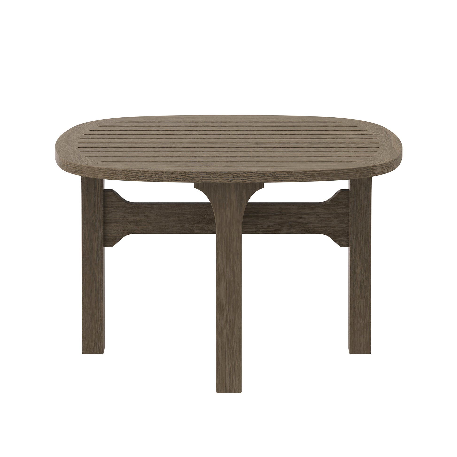 Saratoga Square Outdoor Patio Teak Wood Side Table by Modway EEI-7263 FredCo