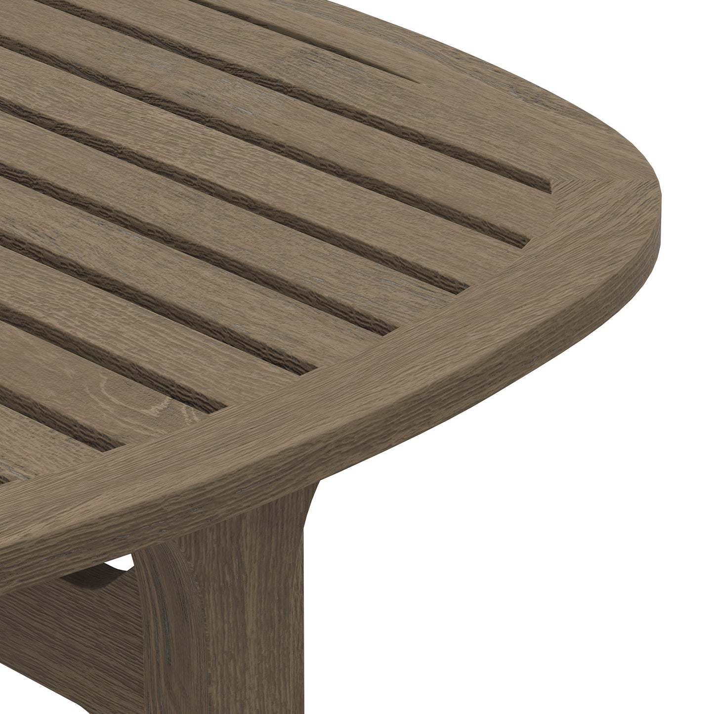 Saratoga Square Outdoor Patio Teak Wood Side Table by Modway EEI-7263 FredCo