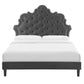 Sasha Button-Tufted Performance Velvet King Bed, MOD-6842 FredCo