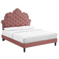 Sasha Button-Tufted Performance Velvet King Bed, MOD-6842 FredCo