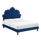 Sasha Button-Tufted Performance Velvet King Bed, MOD-6842 FredCo