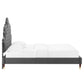 Sasha Button-Tufted Performance Velvet Twin Bed, MOD-6792 FredCo