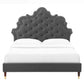Sasha Button-Tufted Performance Velvet Twin Bed, MOD-6792 FredCo