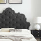 Sasha Button-Tufted Performance Velvet Twin Bed, MOD-6792 FredCo