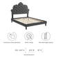 Sasha Button-Tufted Performance Velvet Twin Bed, MOD-6797 FredCo