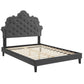Sasha Button-Tufted Performance Velvet Twin Bed, MOD-6797 FredCo