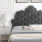Sasha Button-Tufted Performance Velvet Twin Bed, MOD-6797 FredCo