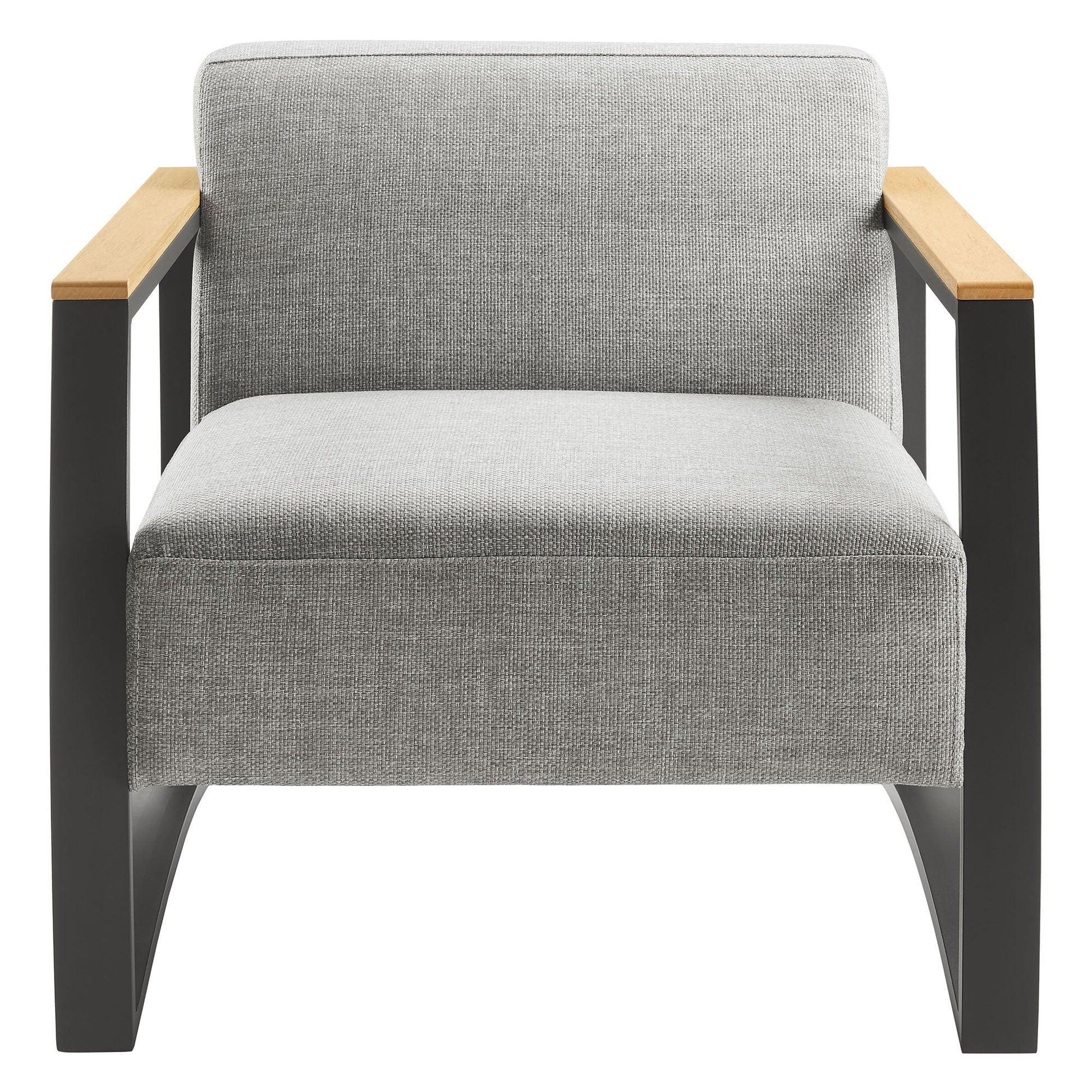 Sauve Outdoor Patio Aluminum and Fabric Armchair by Modway FredCo