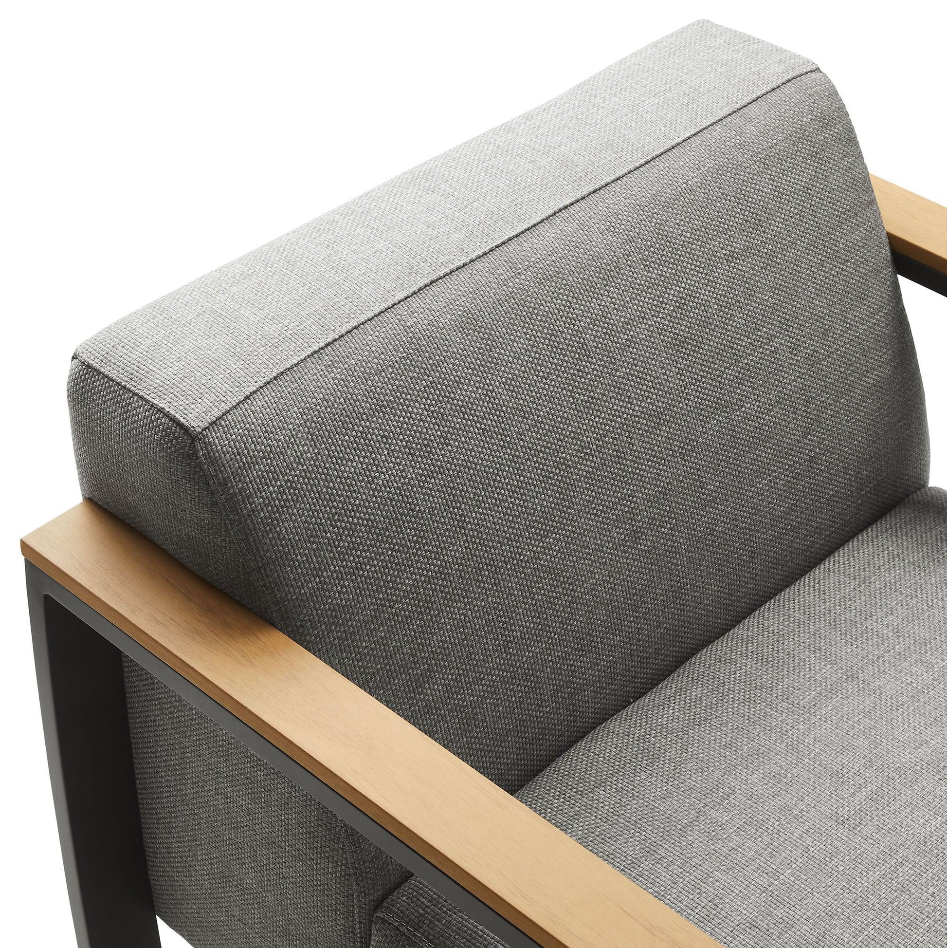 Sauve Outdoor Patio Aluminum and Fabric Armchair by Modway FredCo