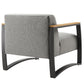 Sauve Outdoor Patio Aluminum and Fabric Armchair by Modway FredCo