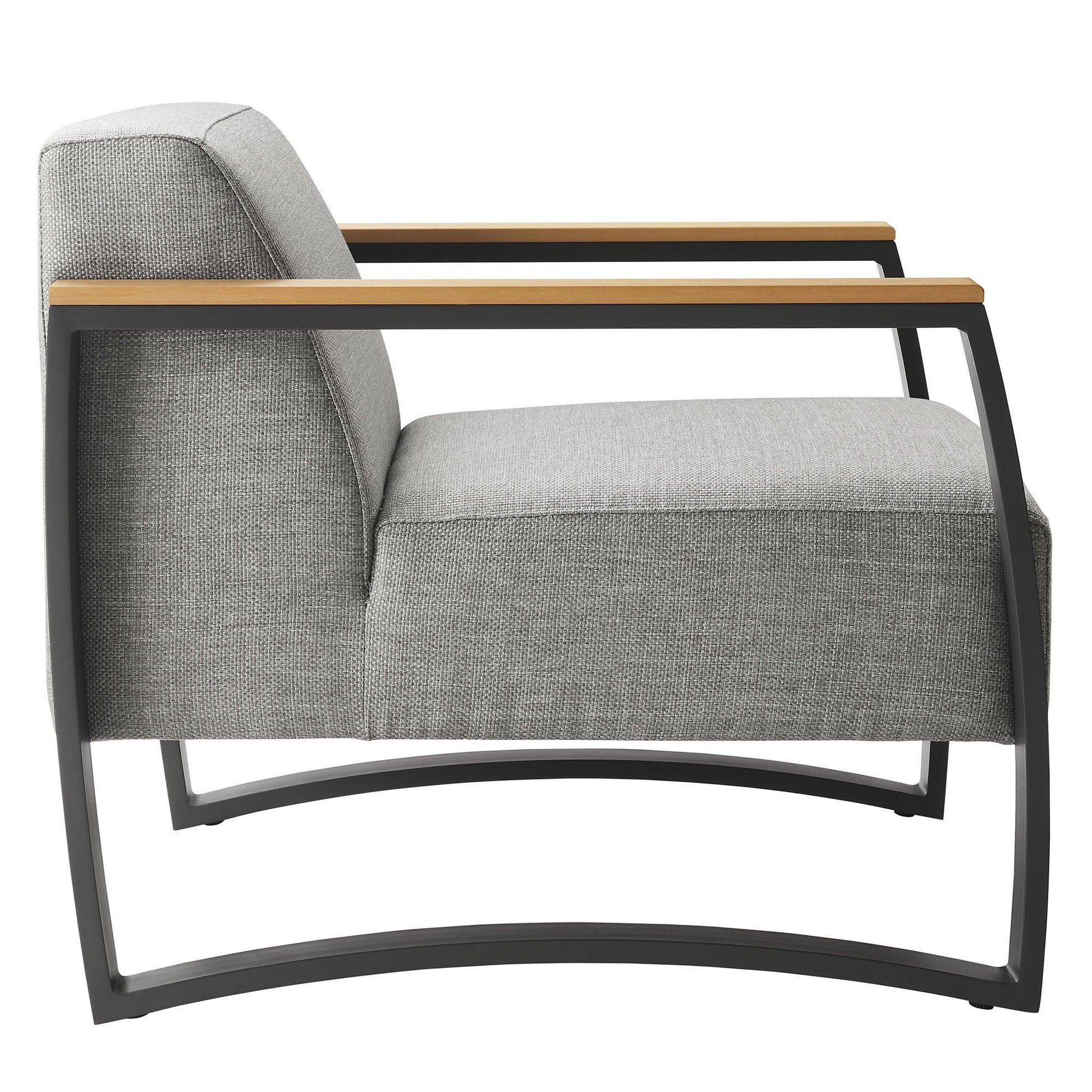 Sauve Outdoor Patio Aluminum and Fabric Armchair by Modway FredCo