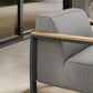 Sauve Outdoor Patio Aluminum and Fabric Armchair by Modway FredCo