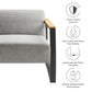 Sauve Outdoor Patio Aluminum and Fabric Armchair by Modway FredCo