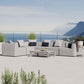 Saybrook Outdoor Patio Upholstered 6-Piece Sectional Sofa, EEI-4385 FredCo