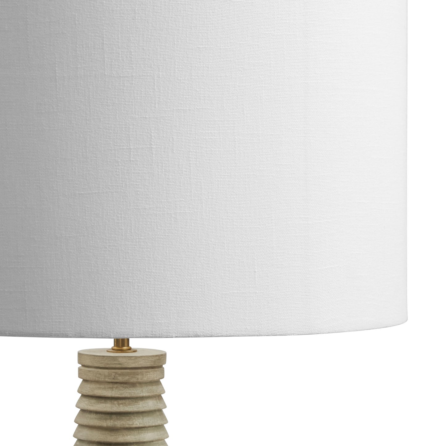 Saylor Carved Ribbed Wood Floor Lamp With Drum Shade by Modway EEI-7190 FredCo