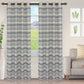 Scalene Opaque Light Filtering Shimmer Sand Dune Jacquard Curtain Set FredCo