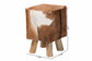 Scotlyn Genuine Goat Leather Footstool FredCo