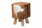 Scotlyn Genuine Goat Leather Footstool FredCo
