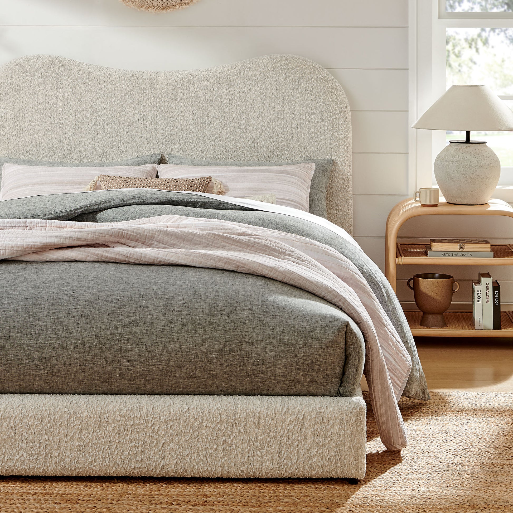 Seluna Boucle Platform Bed by Modway MOD-7233 FredCo