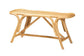 Septa Modern Bohemian Natural Brown Rattan Accent Bench FredCo