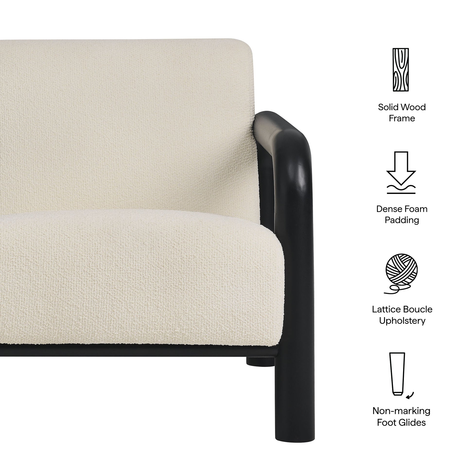 Sereno Boucle Accent Chair by Modway EEI-7391 FredCo