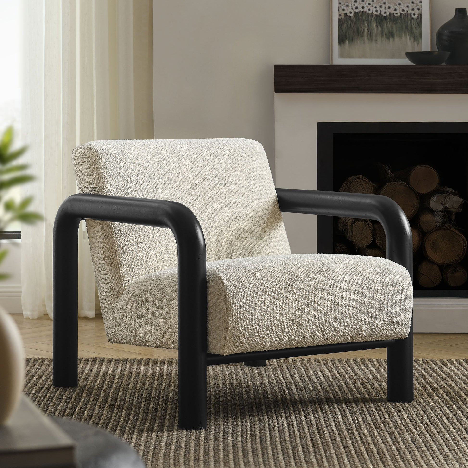 Sereno Boucle Accent Chair by Modway EEI-7391 FredCo