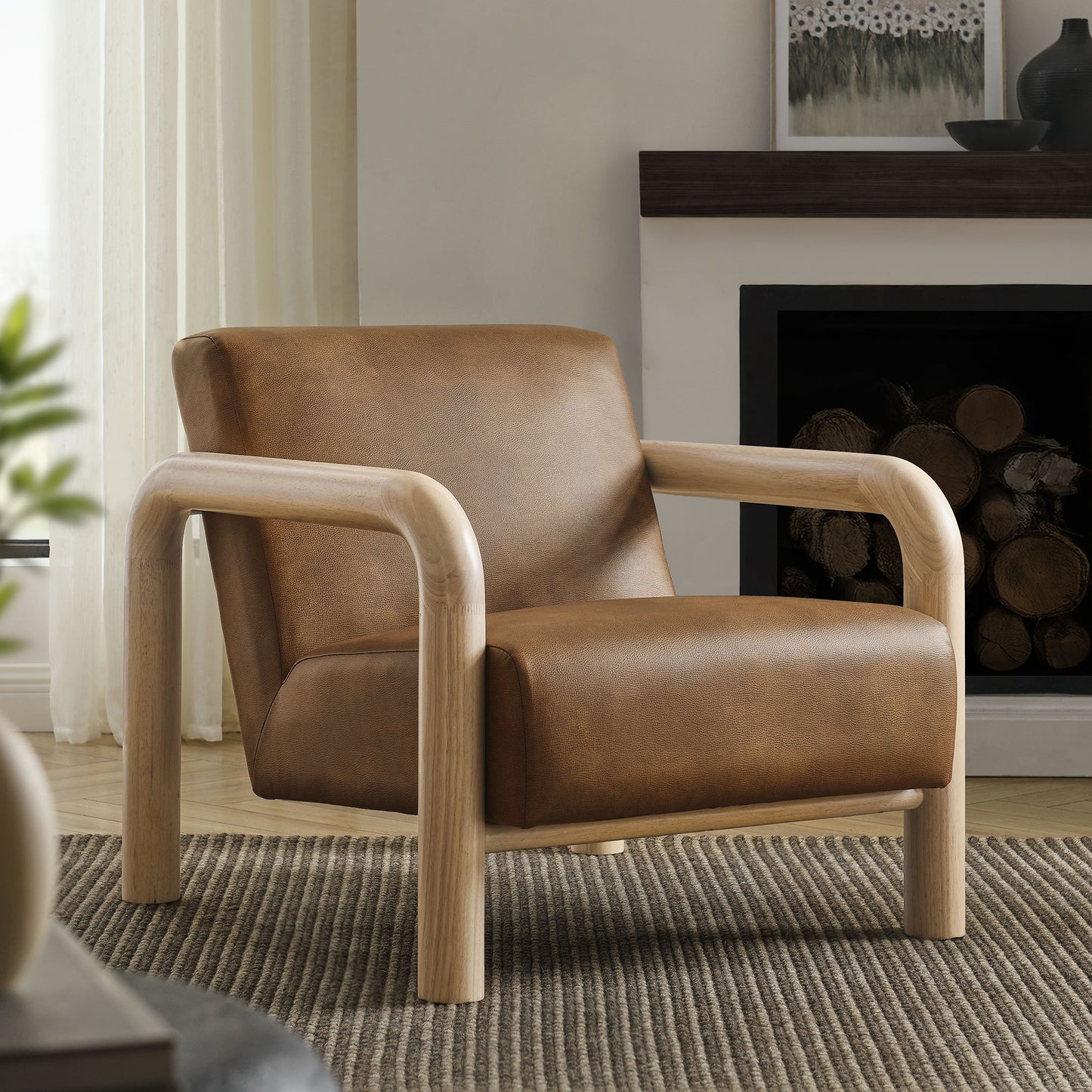 Sereno Vegan Leather Accent Chair by Modway EEI-7392 FredCo