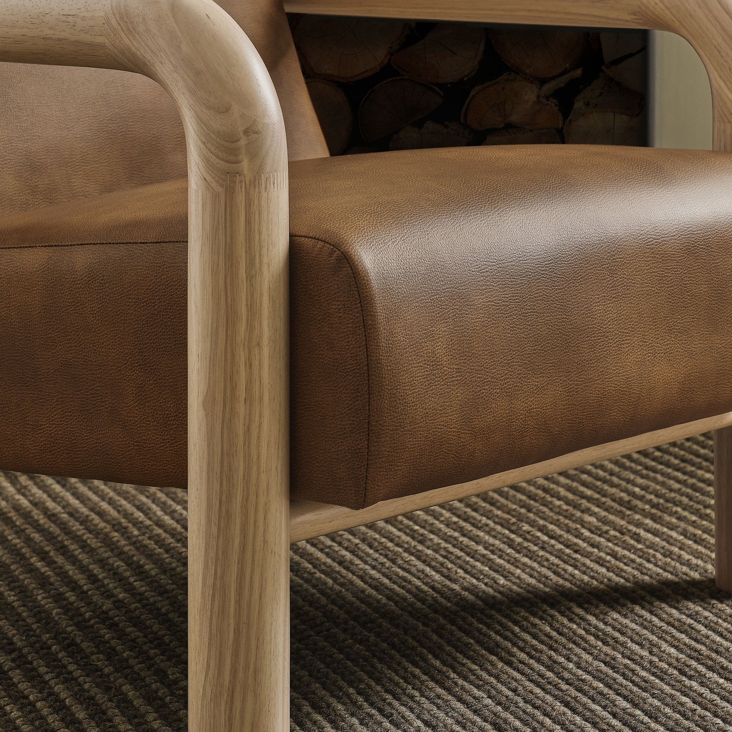 Sereno Vegan Leather Accent Chair by Modway EEI-7392 FredCo