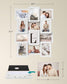 Set of 12 Collage Picture Frames White FredCo