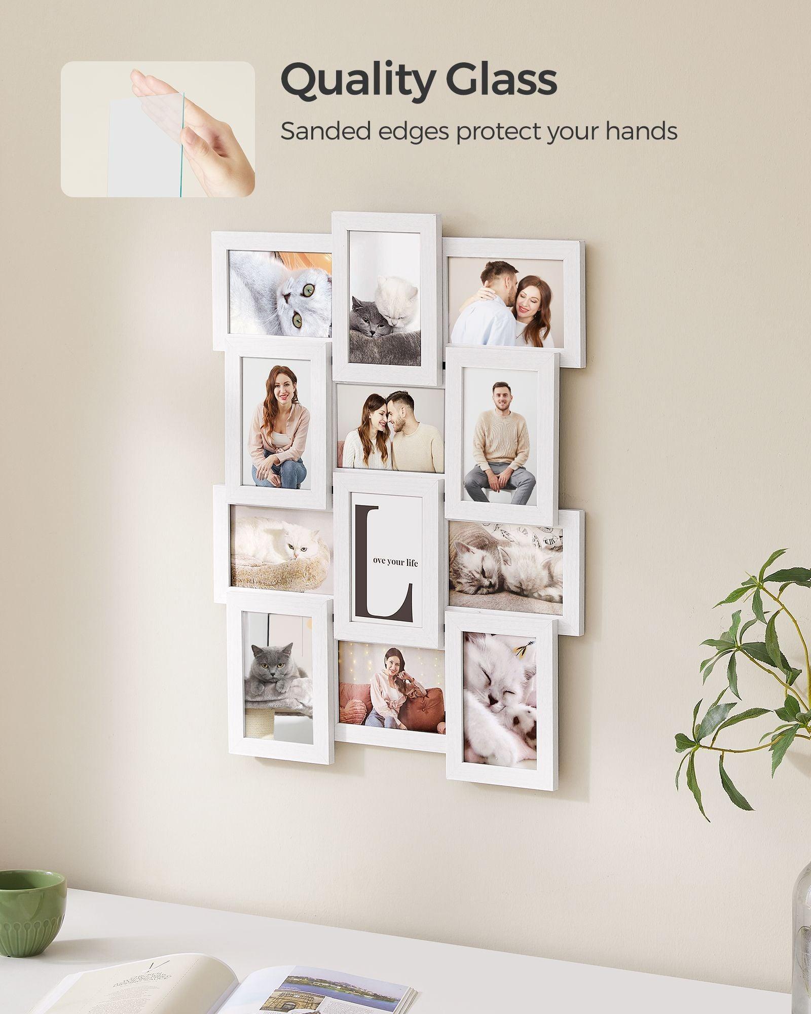 Set of 12 Collage Picture Frames White FredCo