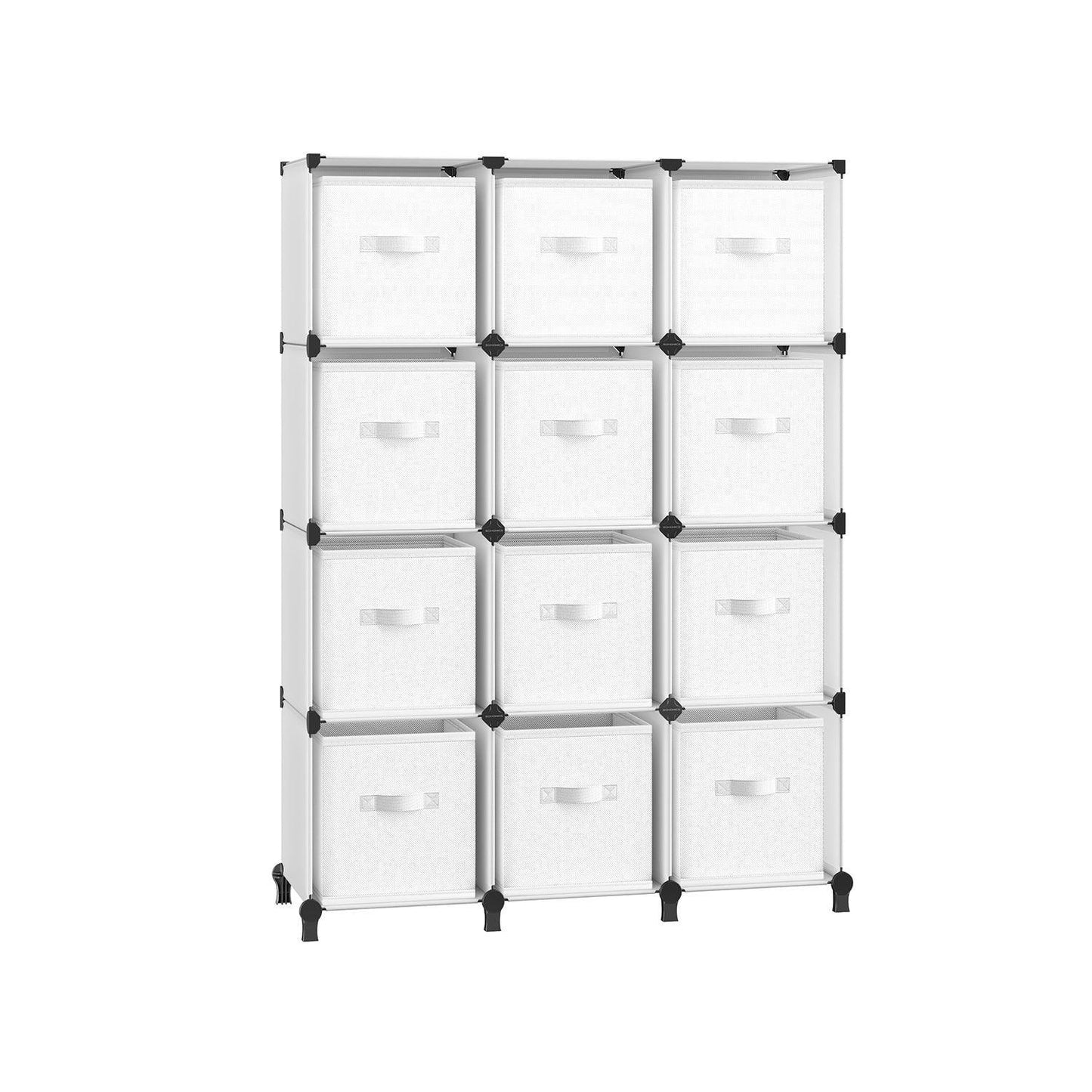 Set of 12-Cube Organizer Cloud White FredCo